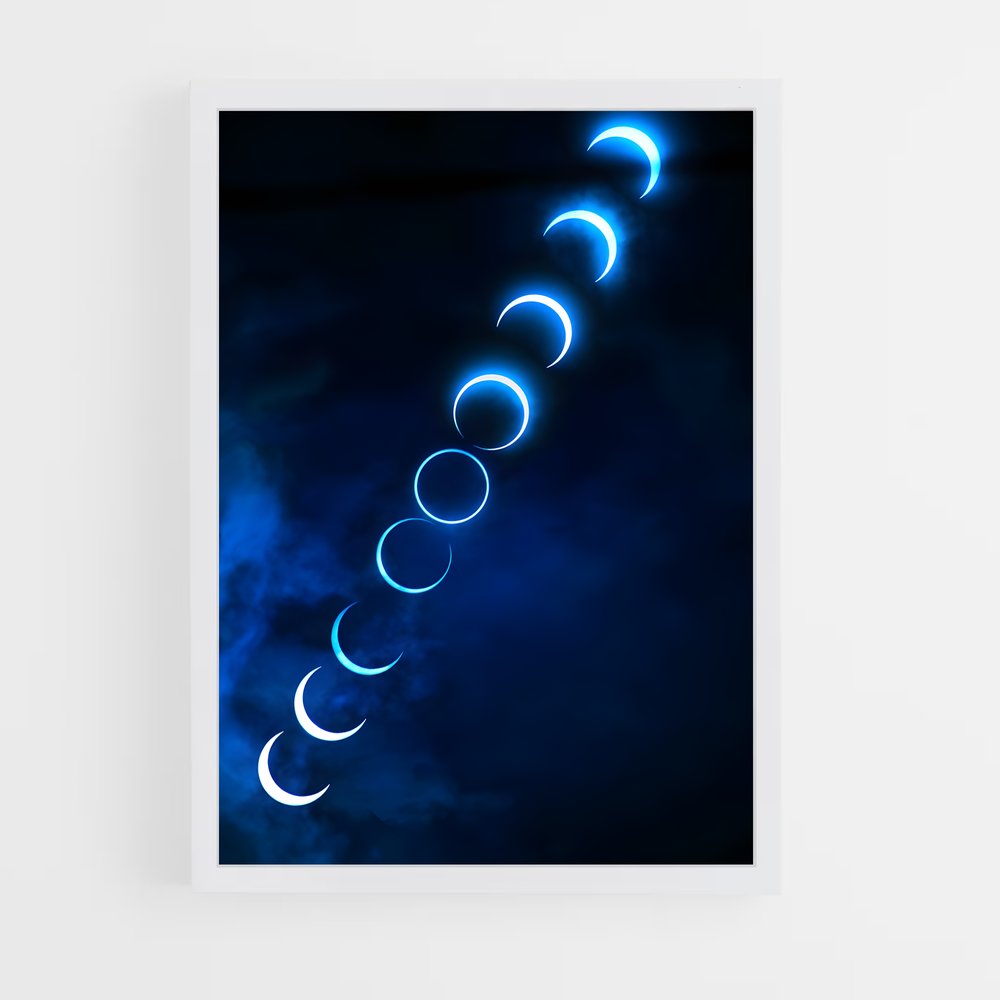 Poster Éclipse Saphir – affiche Univers (vue 3)